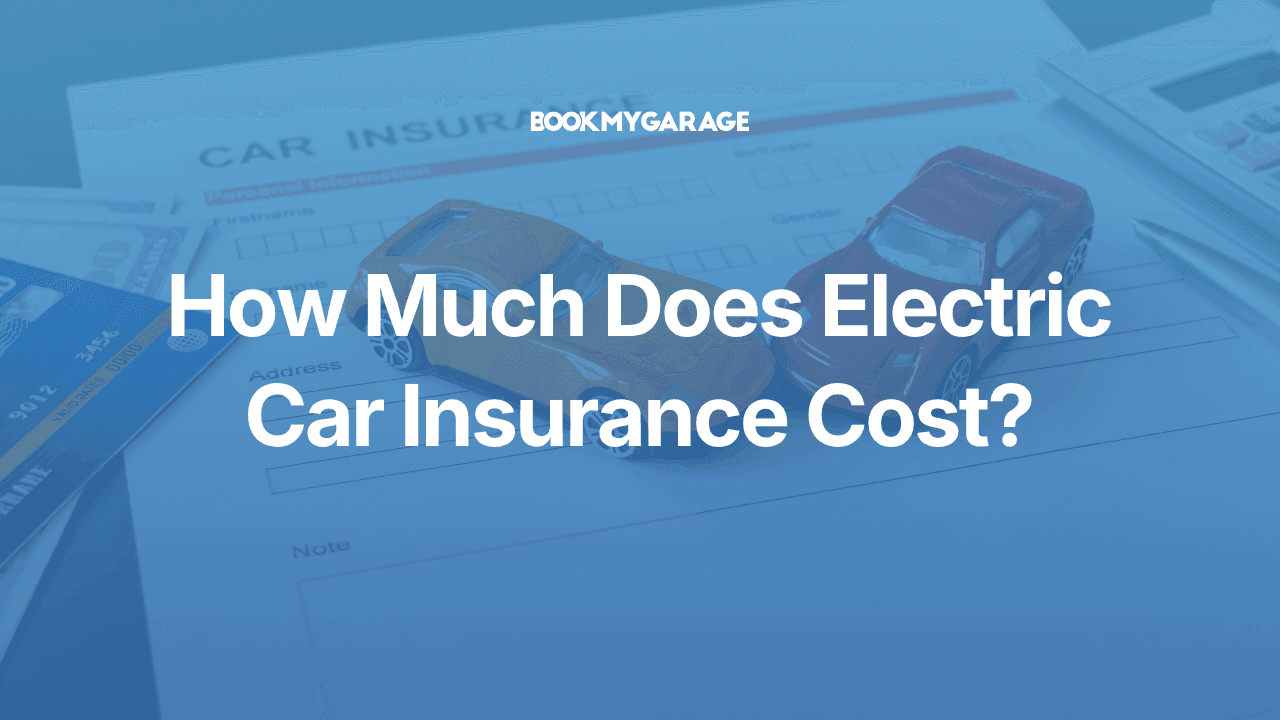 Yellow toy car and red toy car sat on car insurance form with article title overlayed